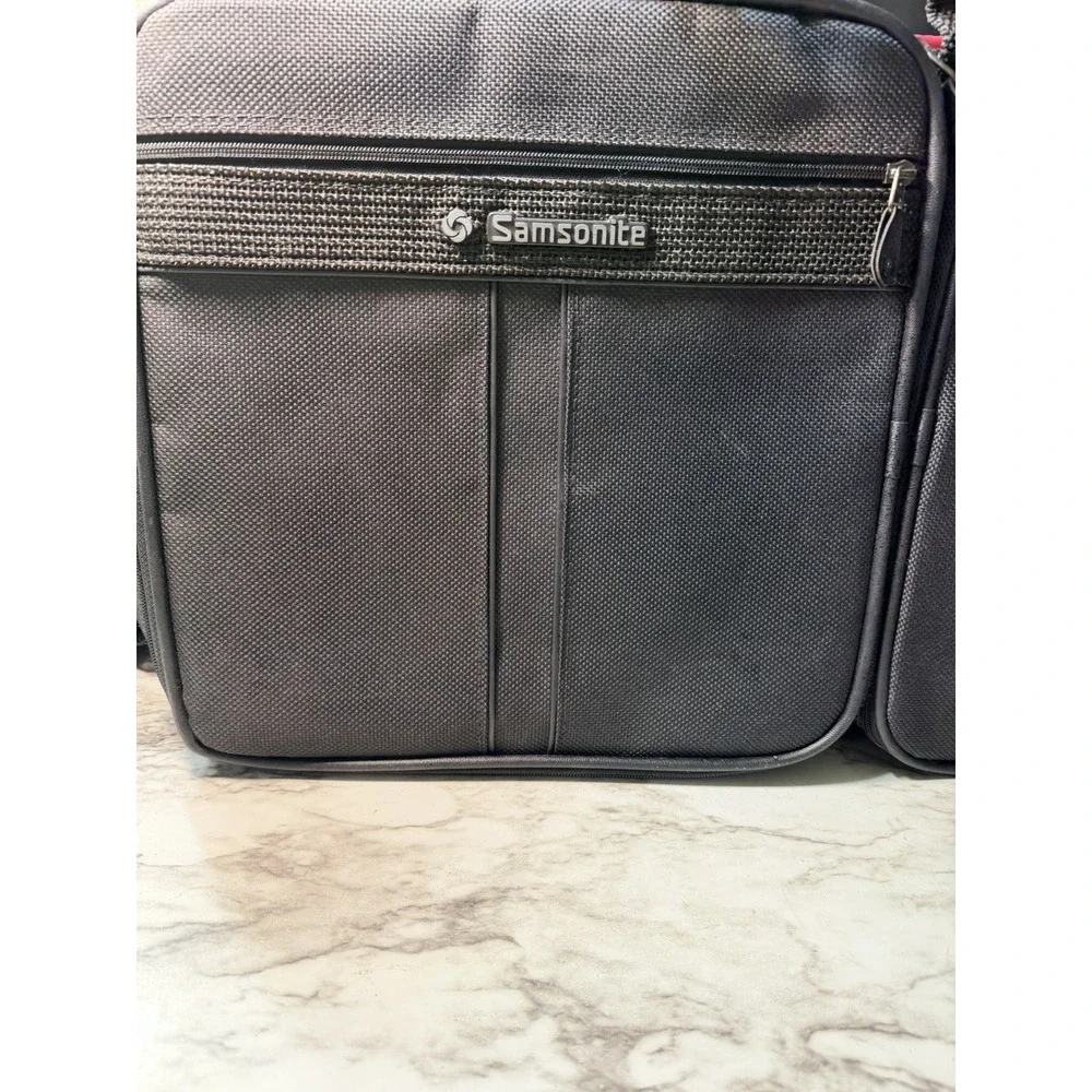 Samsonite Silhouette 4‎ Black Soft Suitcase Luggage 7 Compartment 22